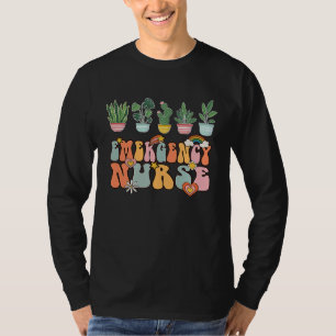 Notfallkrankenschwester ER-Krankenschwester Groovy T-Shirt