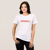 Notfallkrankenschwester Tri-Blend Shirt (Vorderseite voll)
