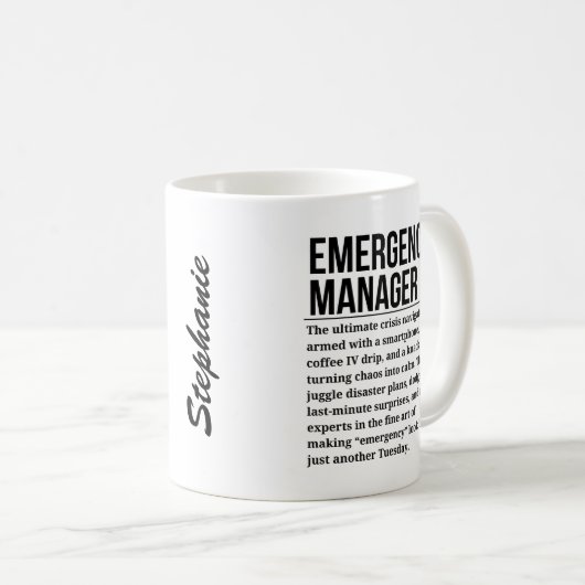 Notfallmanager Kaffeetasse (VorderseiteRechts)