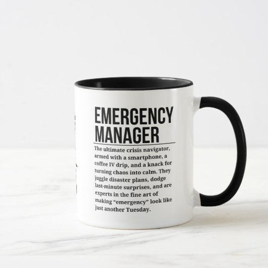 Notfallmanager Tasse (Rechts)