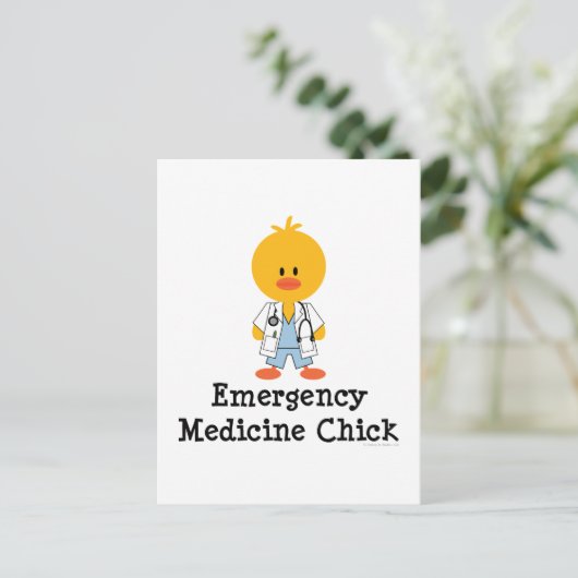 Notfallmedizin Kick Postkarte (Stehend Vorderseite)