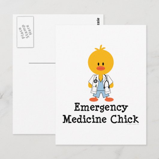 Notfallmedizin Kick Postkarte (Vorne/Hinten)
