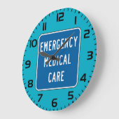 Notfallmedizin-Straßenschild Große Wanduhr (Winkel)