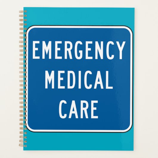 Notfallmedizin-Straßenschild Planer (Vorderseite)