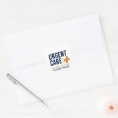 Notfallmedizin-Team-Design Quadratischer Aufkleber (Umschlag)