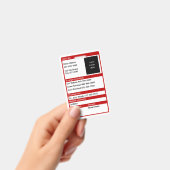 Notfallmedizinische Identifikations-Karte Ausweis (Handheld)