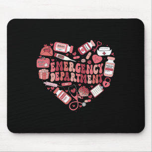Notfallstation Er Krankenschwester Valentinstag Ge Mousepad