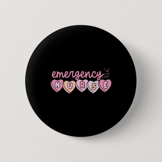 Notfallstationskrankenschwester Hearts Er Rn Ed Va Button (Vorderseite)