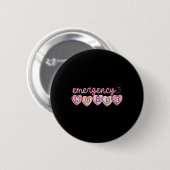 Notfallstationskrankenschwester Hearts Er Rn Ed Va Button (Vorne & Hinten)