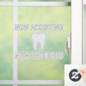 NOTFALLWALK-INS WICOME Dental Window Decal - T Fensteraufkleber (Zuhause)