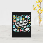 Nothilfe Abteilung Groovy Er Crew Krankenpflege Karte (Gelbe Blume)