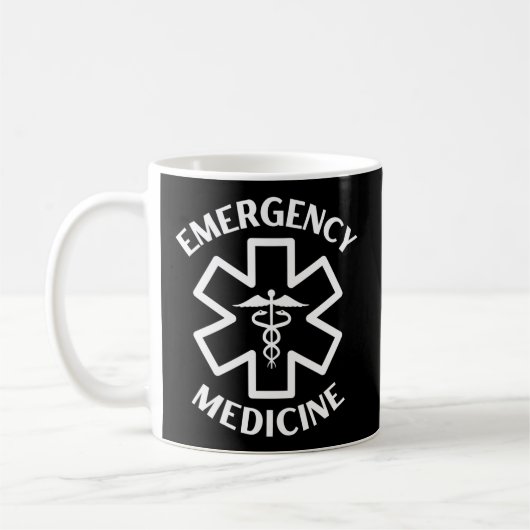 Nothilfearzt Nurse Er Medical Caduceu Kaffeetasse (Links)