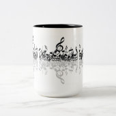 Nothin', aber zitternde Musiknoten Weiße Tasse (Mittel)