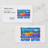 Nothin besser als Fischen Visitenkarte (Vorne/Hinten)