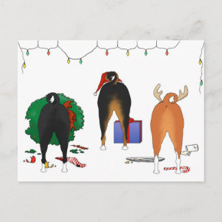 Nothin' Butt A Basenji Christmas Feiertagspostkarte