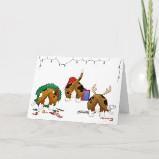 Nothin' Butt A Basset Christmas Feiertagskarte