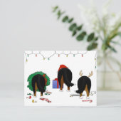 Nothin' Butt A Berner Christmas Feiertagspostkarte (Stehend Vorderseite)