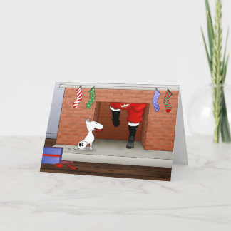 Nothin' Butt A Bull Terrier Christmas Feiertagskarte
