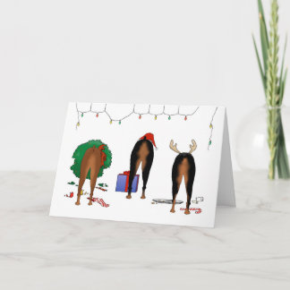 Nothin' Butt A Doberman Christmas Feiertagskarte