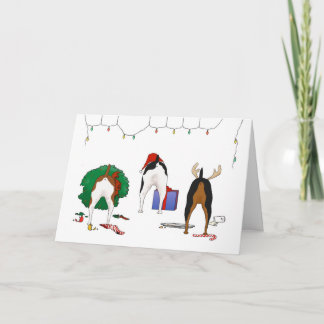 Nothin' Butt A Rat Terrier Christmas Feiertagskarte