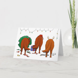 Nothin' Butt An Irish Setter Christmas Feiertagskarte