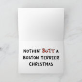 Nothin' Hintern A Boston Terrier Weihnachten (Innenseite)