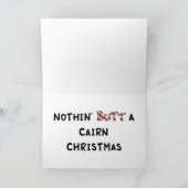 Nothin' Hintern A Cairn Weihnachtskarte Feiertagskarte (Innenseite)
