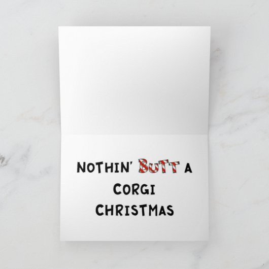 Nothin' Hintern A Corgi Weihnachten (Innenseite)