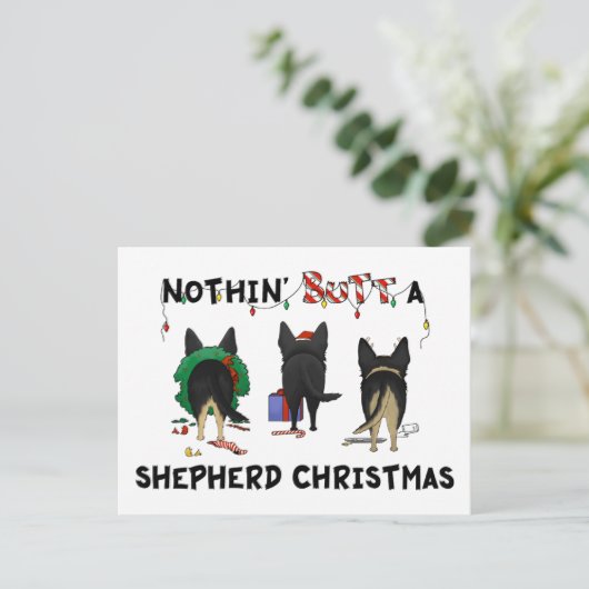 Nothin' Hintern A German Shepherds Weihnachten (Stehend Vorderseite)