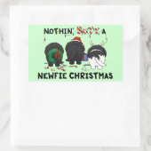 Nothin' Hintern A Newfie Christmas Rechteckiger Aufkleber (Tasche)