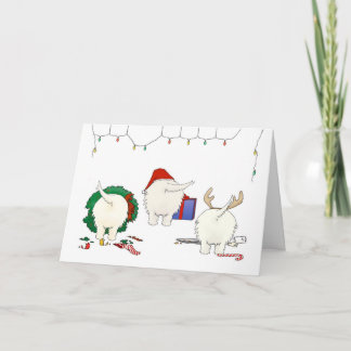 Nothin' Hintern A Westie Christmas Feiertagskarte