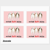 Nothin' Hintern Akitas Rechteckiger Aufkleber (Blatt)