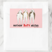 Nothin' Hintern Akitas Rechteckiger Aufkleber (Tasche)