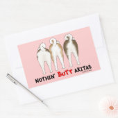 Nothin' Hintern Akitas Rechteckiger Aufkleber (Umschlag)