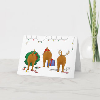 Nothin' Hintern An Irish Terrier Christmas Feiertagskarte