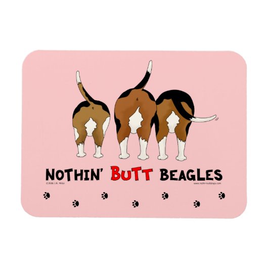 Nothin' Hintern Beagle Magnet (Horizontal)