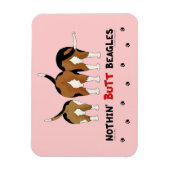 Nothin' Hintern Beagle Magnet (Vertikal)