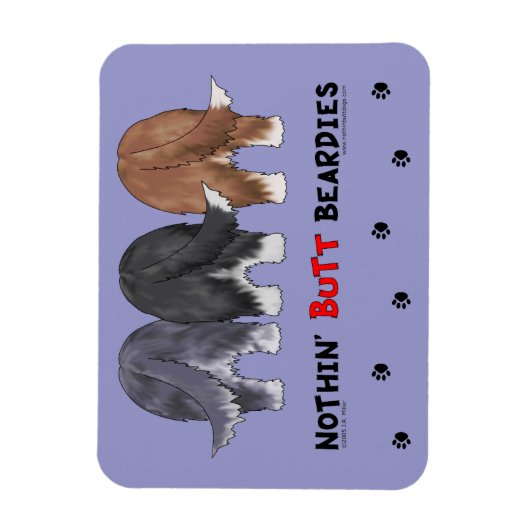 Nothin' Hintern Beardies Magnet (Vertikal)