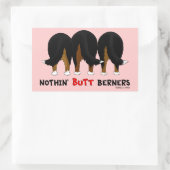Nothin' Hintern Berners Rechteckiger Aufkleber (Tasche)