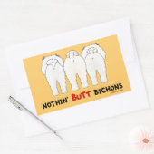 Nothin' Hintern Bichons Rechteckiger Aufkleber (Umschlag)