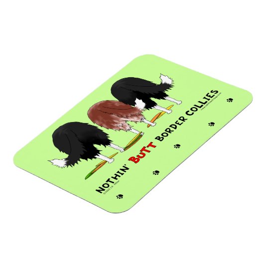 Nothin' Hintern Border Colliese Magnet (Linke Seite)