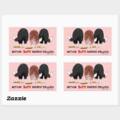 Nothin' Hintern Border Colliese Rechteckiger Aufkleber (Blatt)