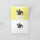 nothin Hintern Boston Terrier Bostier Liebhaber Va Karte (Innenseite)