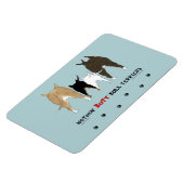 Nothin' Hintern Bull Terriers Magnet (Linke Seite)
