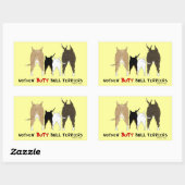 Nothin' Hintern Bull Terriers Rechteckiger Aufkleber (Blatt)