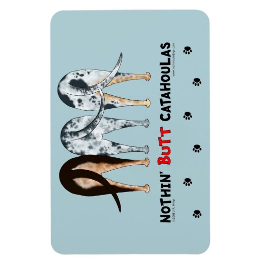 Nothin' Hintern Catahoulas Magnet (Vertikal)
