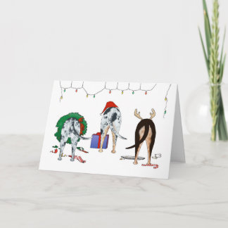 Nothin' Hintern Ein Katahoula-Weihnachtsfest Feiertagskarte