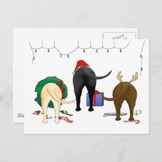 Nothin' Hintern Ein Labrador Weihnachten (Vorne/Hinten)