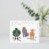Nothin' Hintern ein Poodle Weihnachten (Stehend Vorderseite)