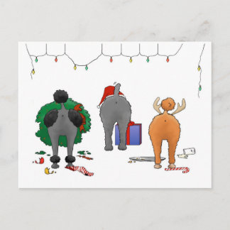 Nothin' Hintern ein Poodle Weihnachten
